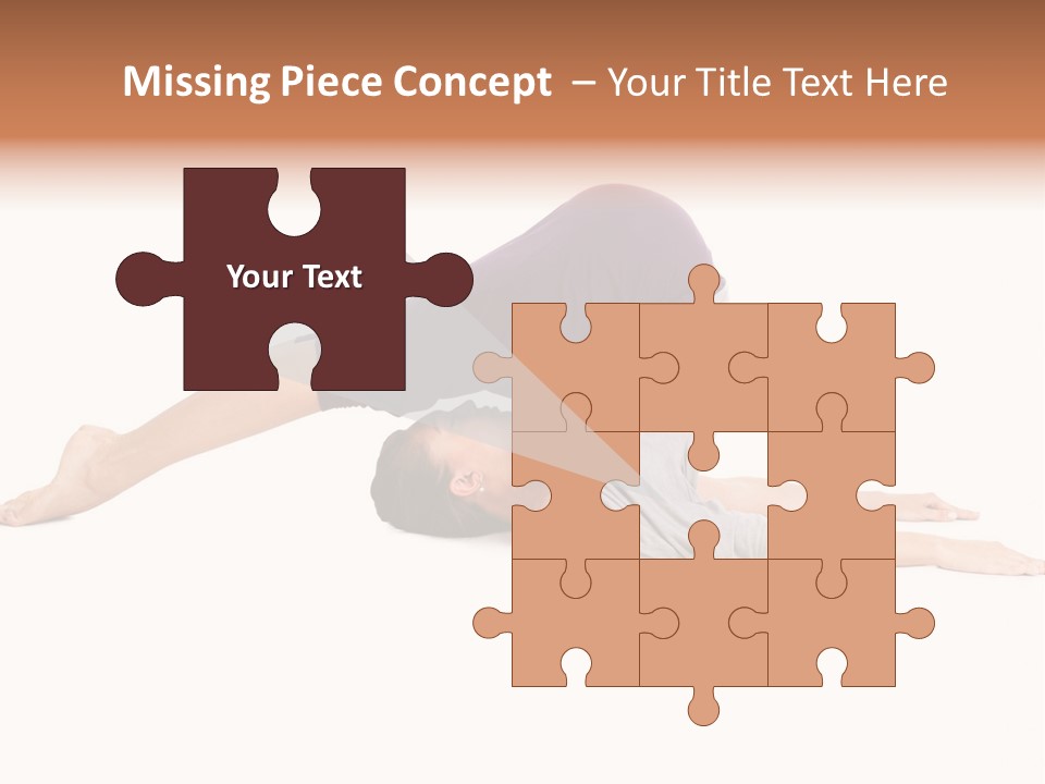 Isolated Female Instructor PowerPoint Template