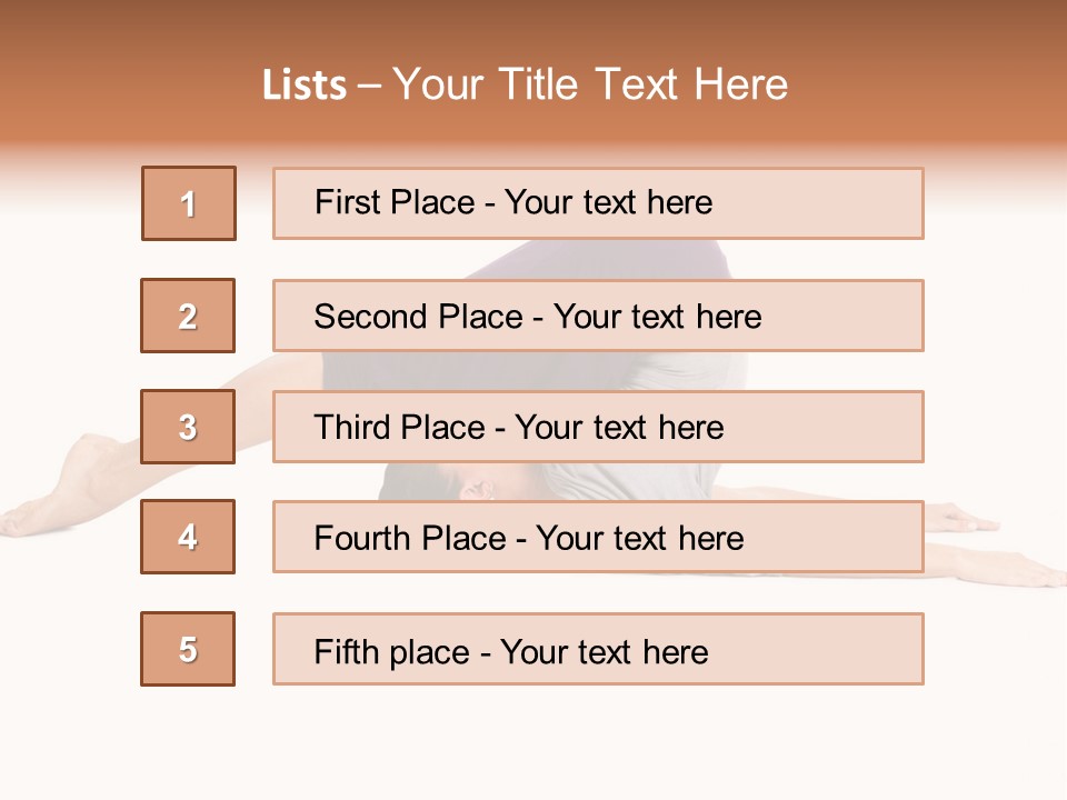 Isolated Female Instructor PowerPoint Template