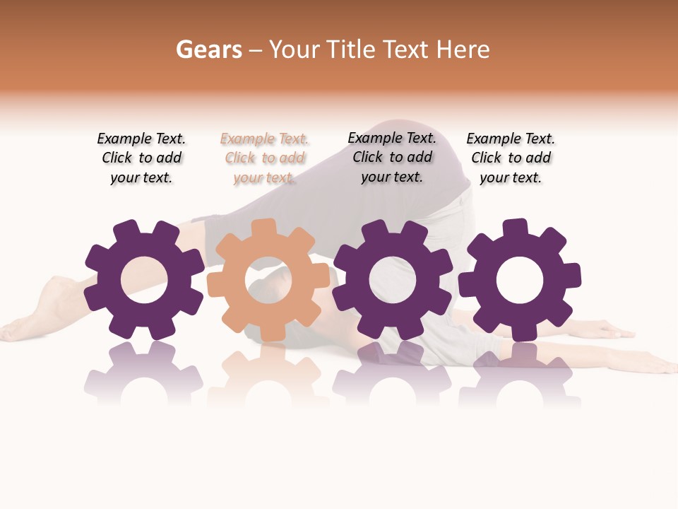 Isolated Female Instructor PowerPoint Template