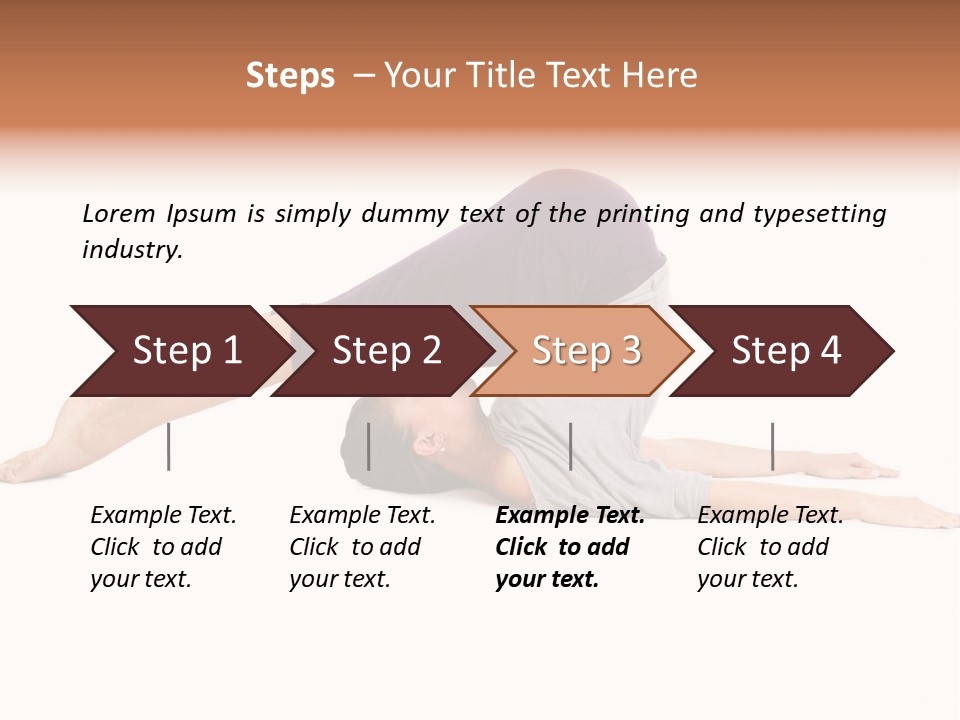 Isolated Female Instructor PowerPoint Template