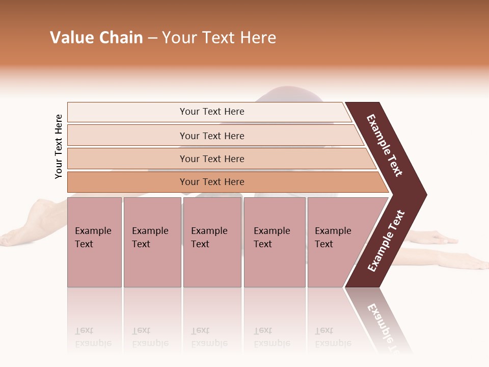 Isolated Female Instructor PowerPoint Template