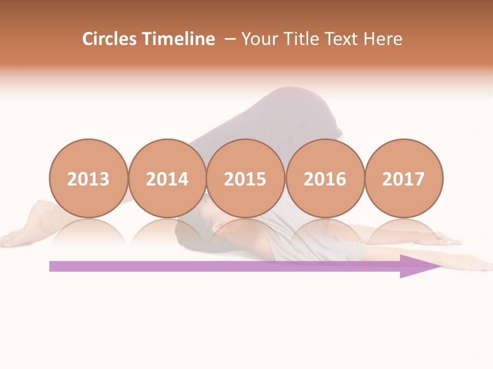 Isolated Female Instructor PowerPoint Template