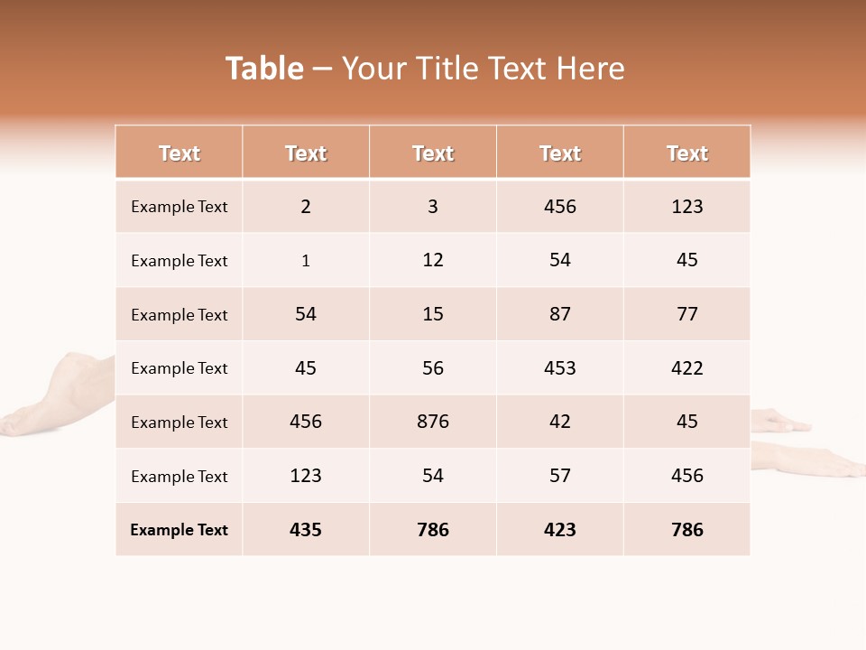 Isolated Female Instructor PowerPoint Template