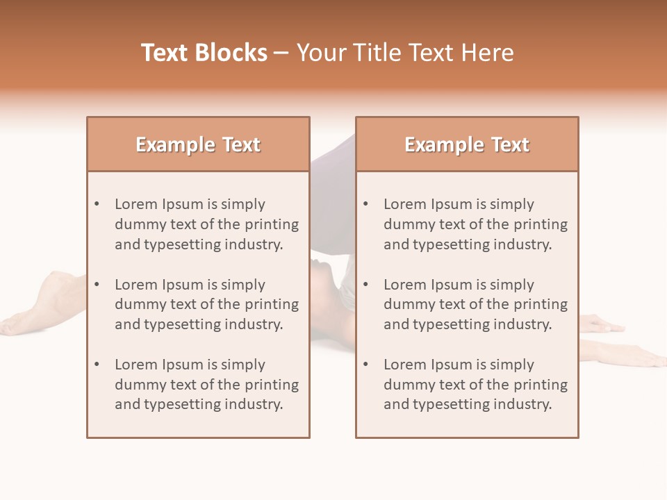 Isolated Female Instructor PowerPoint Template