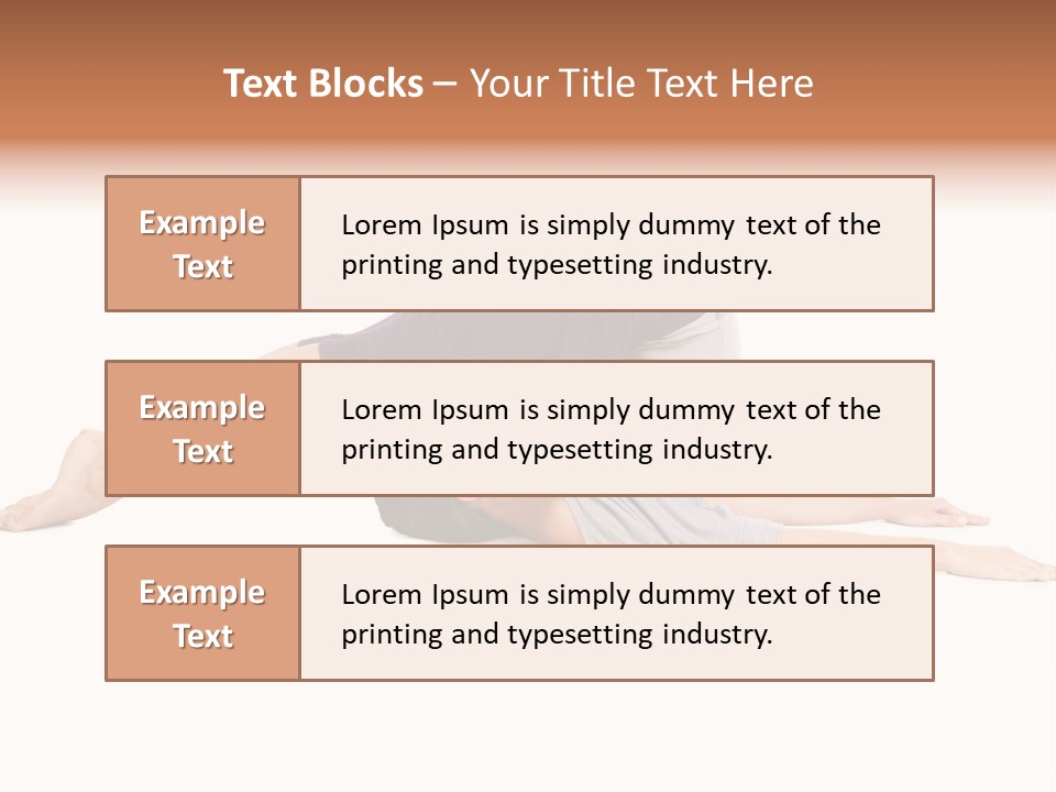 Isolated Female Instructor PowerPoint Template