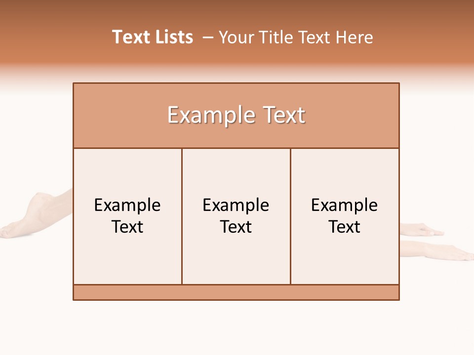 Isolated Female Instructor PowerPoint Template