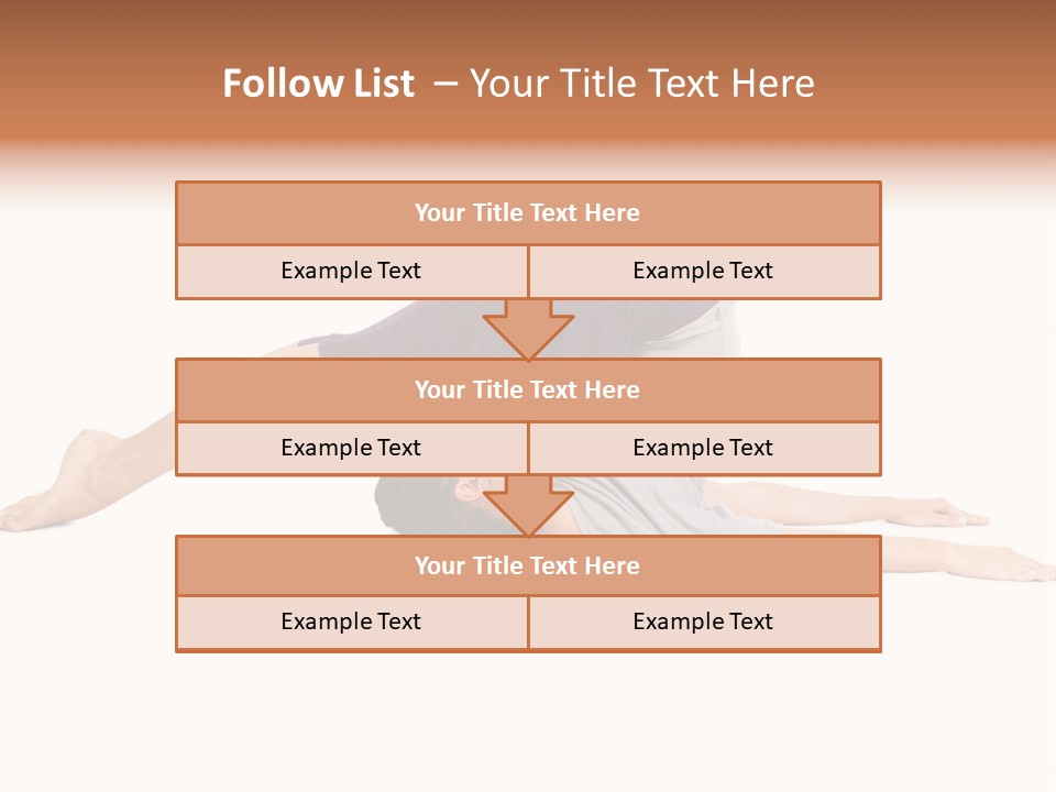 Isolated Female Instructor PowerPoint Template