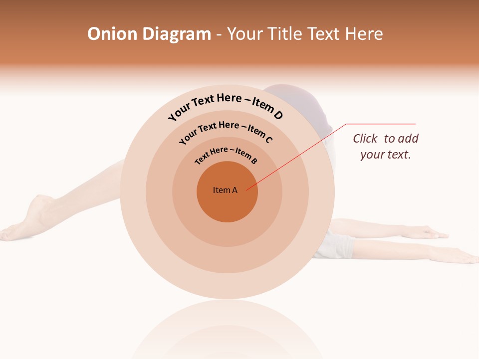 Isolated Female Instructor PowerPoint Template