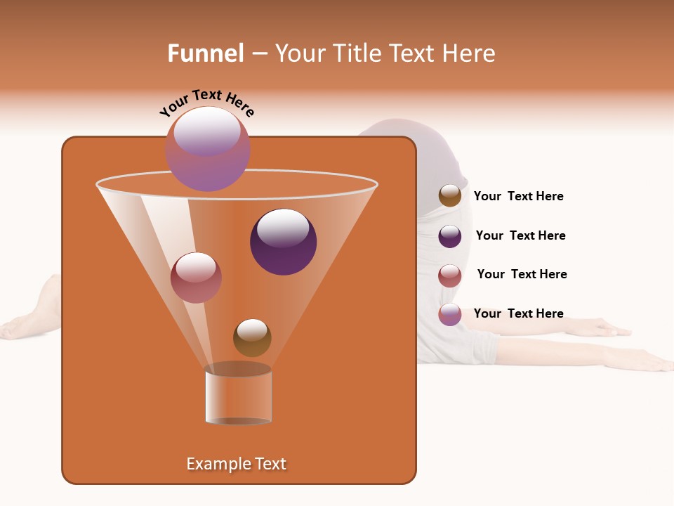 Isolated Female Instructor PowerPoint Template