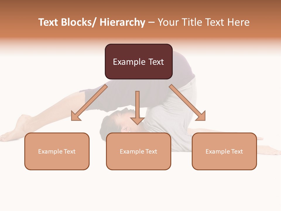 Isolated Female Instructor PowerPoint Template