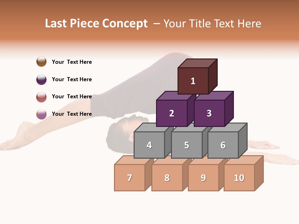 Isolated Female Instructor PowerPoint Template