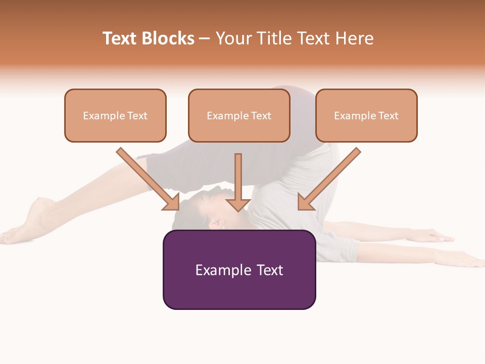 Isolated Female Instructor PowerPoint Template