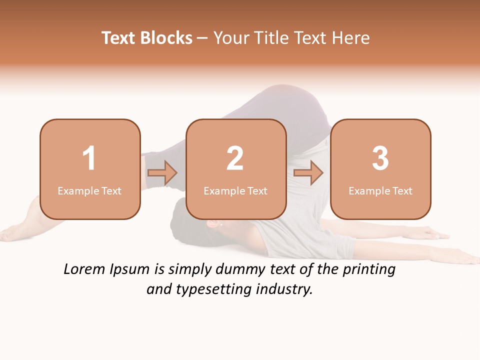 Isolated Female Instructor PowerPoint Template