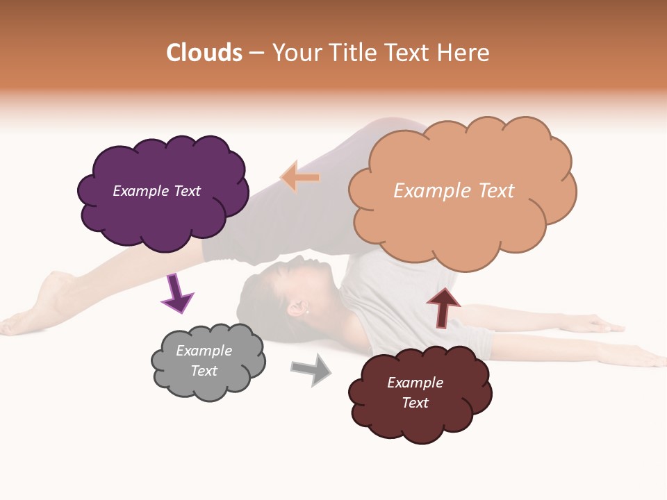 Isolated Female Instructor PowerPoint Template