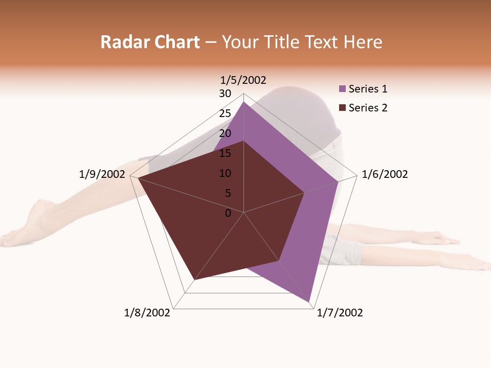 Isolated Female Instructor PowerPoint Template