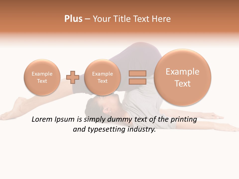 Isolated Female Instructor PowerPoint Template