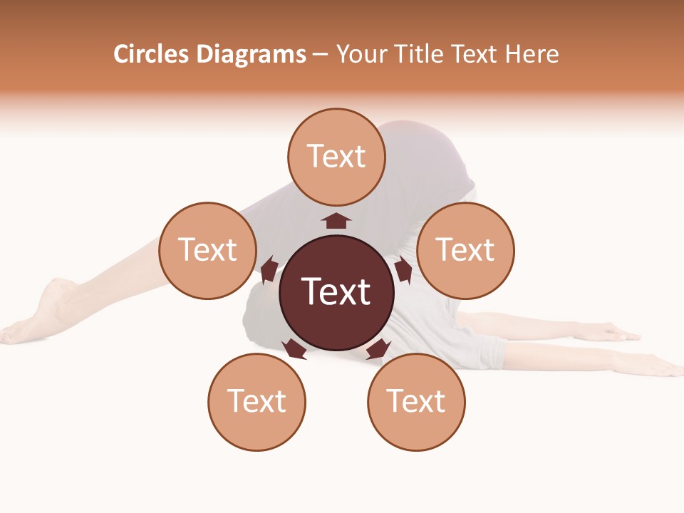 Isolated Female Instructor PowerPoint Template