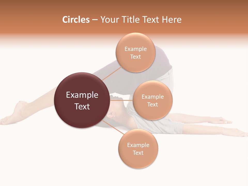 Isolated Female Instructor PowerPoint Template