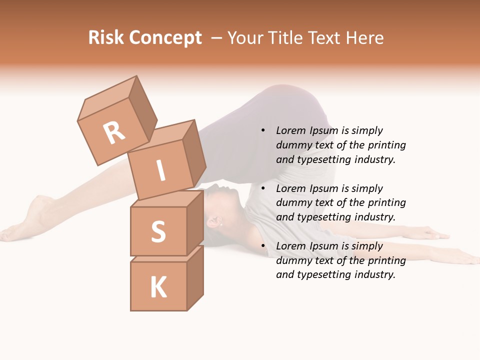 Isolated Female Instructor PowerPoint Template