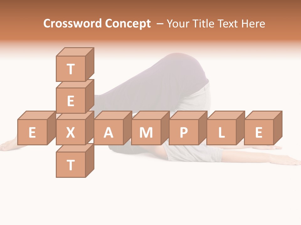 Isolated Female Instructor PowerPoint Template