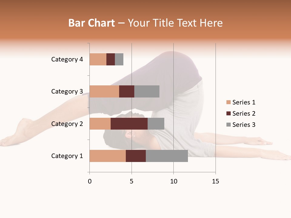 Isolated Female Instructor PowerPoint Template