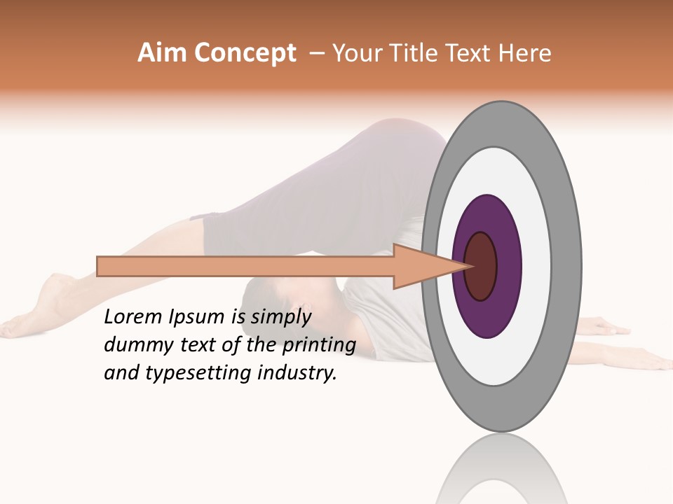 Isolated Female Instructor PowerPoint Template
