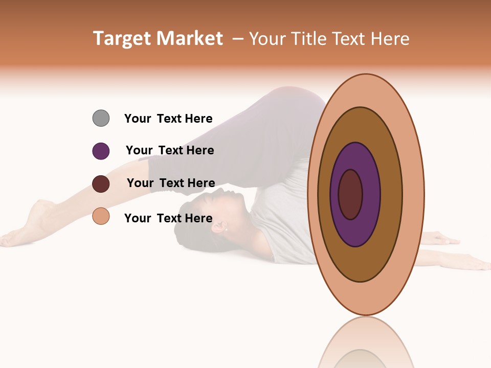 Isolated Female Instructor PowerPoint Template