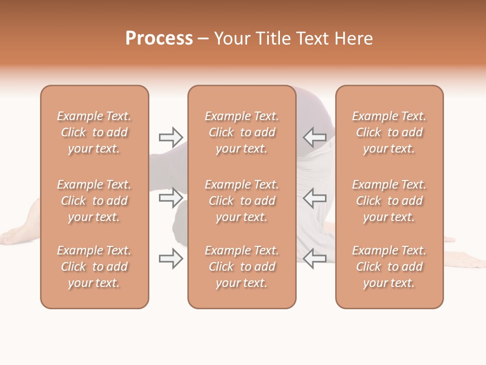 Isolated Female Instructor PowerPoint Template