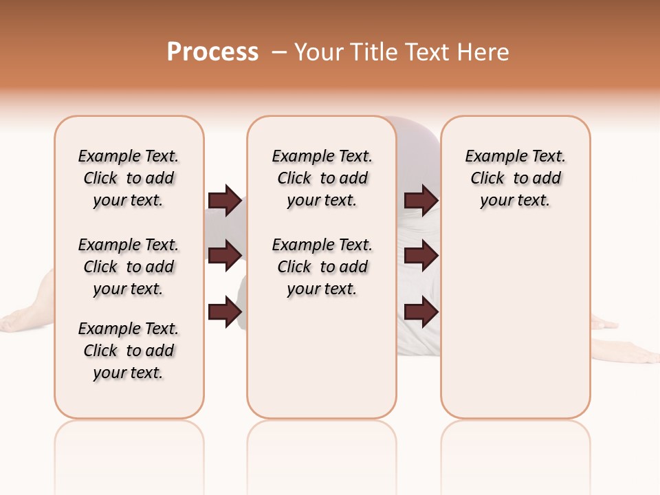 Isolated Female Instructor PowerPoint Template