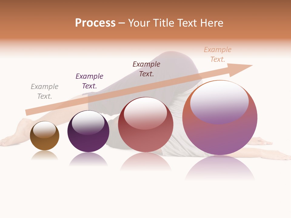 Isolated Female Instructor PowerPoint Template