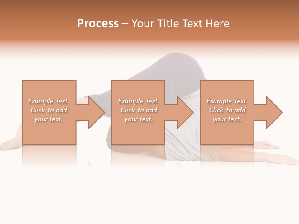 Isolated Female Instructor PowerPoint Template