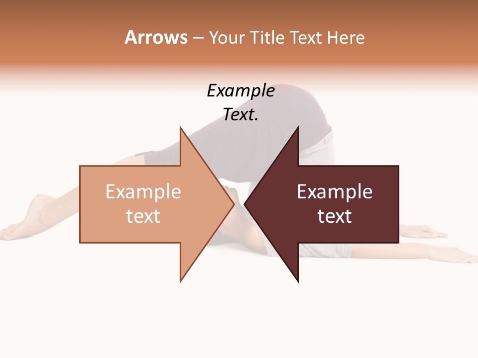 Isolated Female Instructor PowerPoint Template
