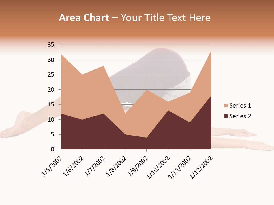 Isolated Female Instructor PowerPoint Template