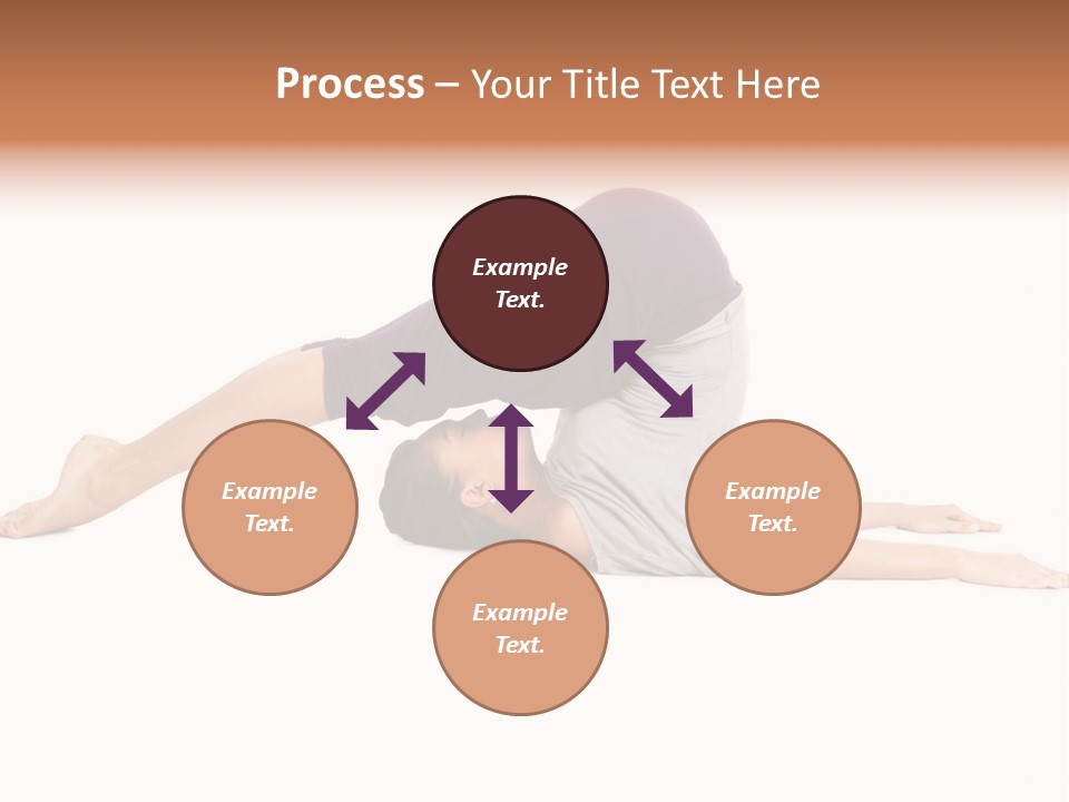 Isolated Female Instructor PowerPoint Template