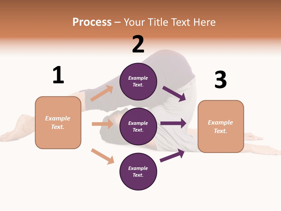 Isolated Female Instructor PowerPoint Template