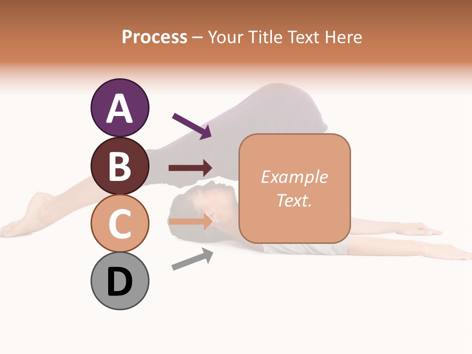 Isolated Female Instructor PowerPoint Template