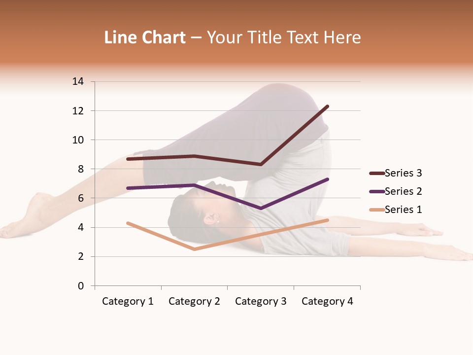 Isolated Female Instructor PowerPoint Template