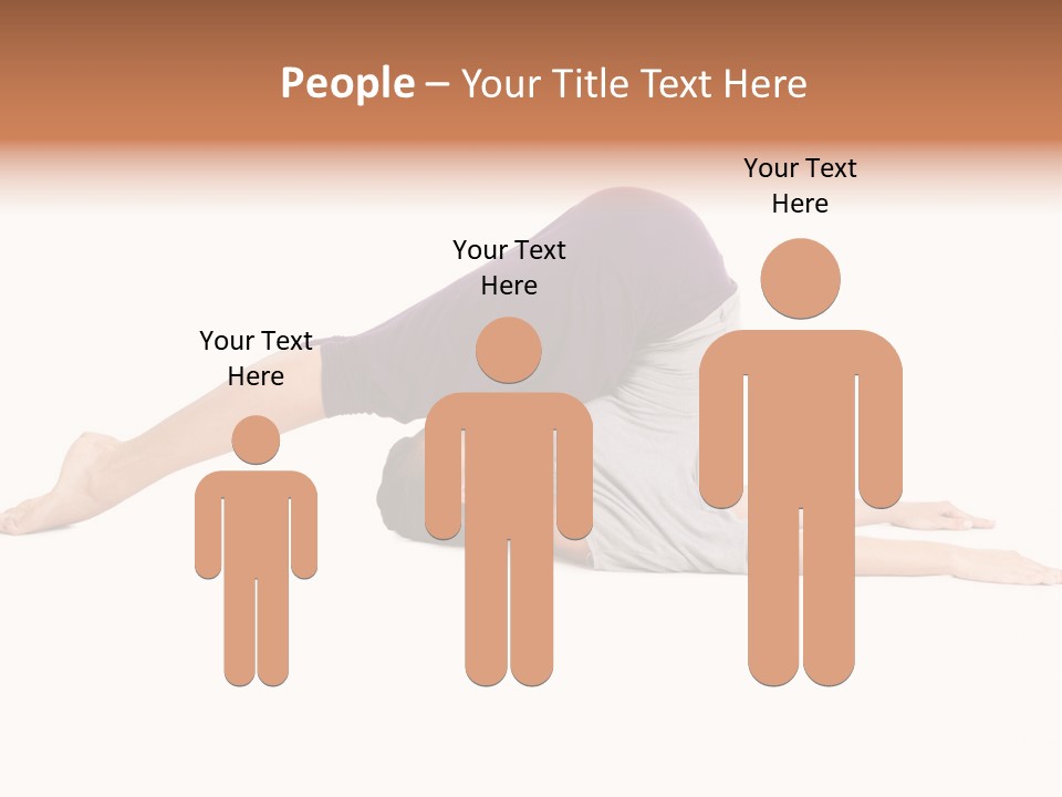 Isolated Female Instructor PowerPoint Template