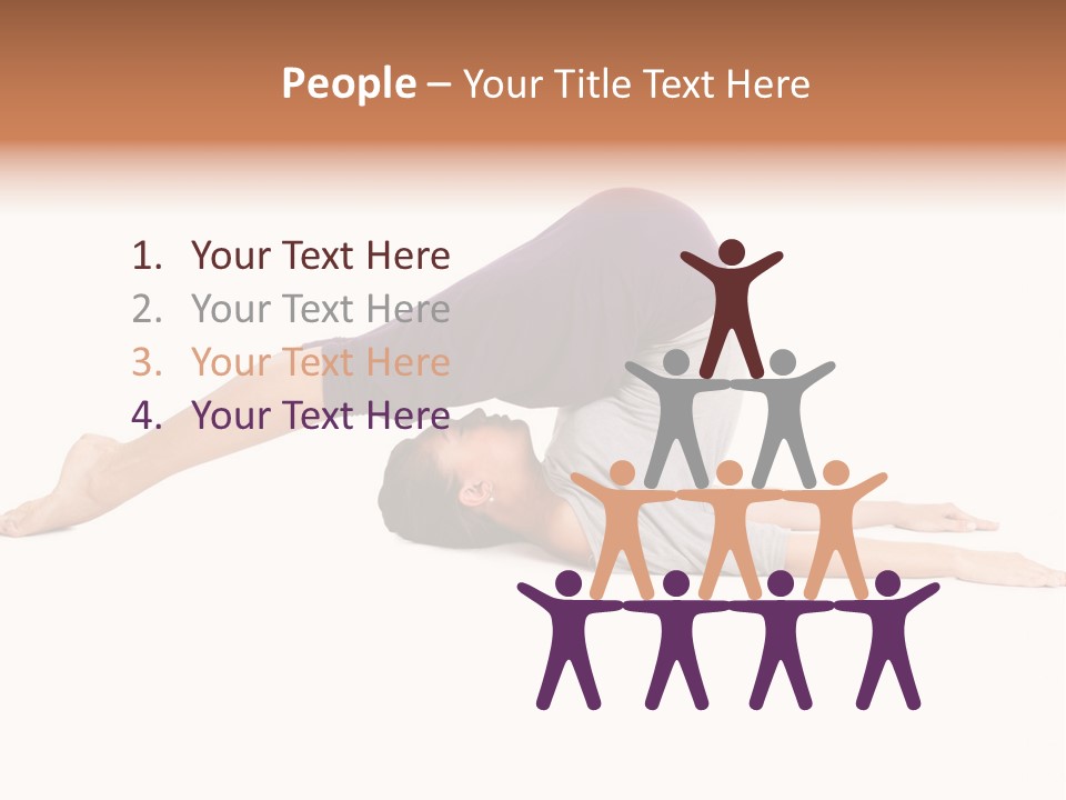 Isolated Female Instructor PowerPoint Template