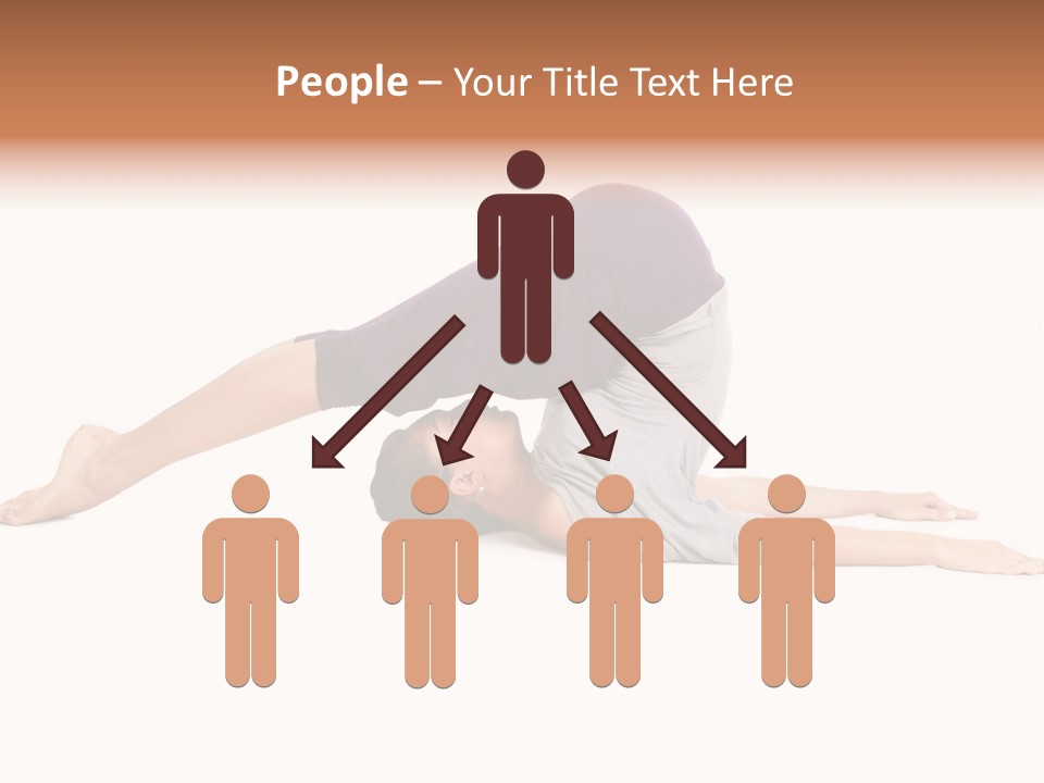 Isolated Female Instructor PowerPoint Template