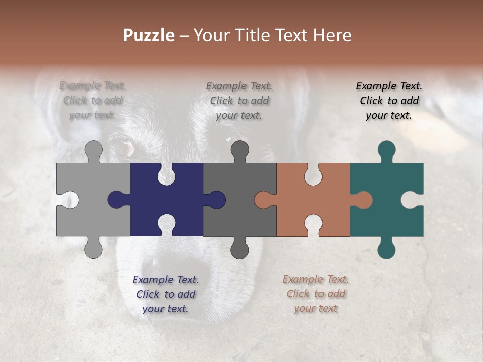 Black Down Indoors PowerPoint Template