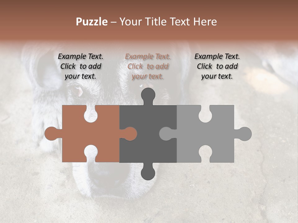 Black Down Indoors PowerPoint Template