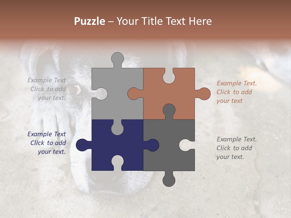 Black Down Indoors PowerPoint Template
