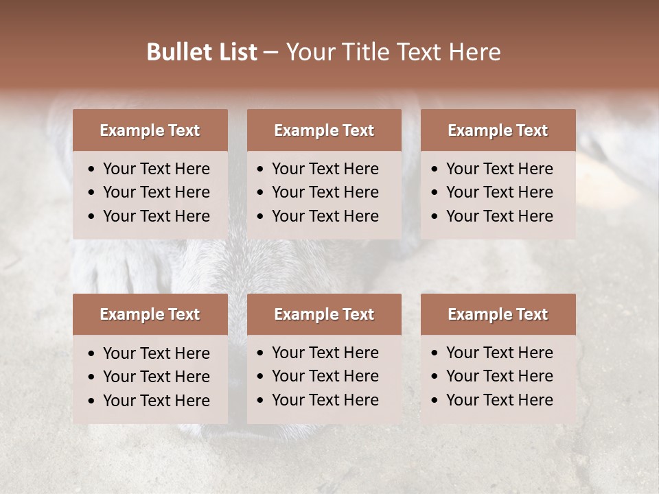 Black Down Indoors PowerPoint Template