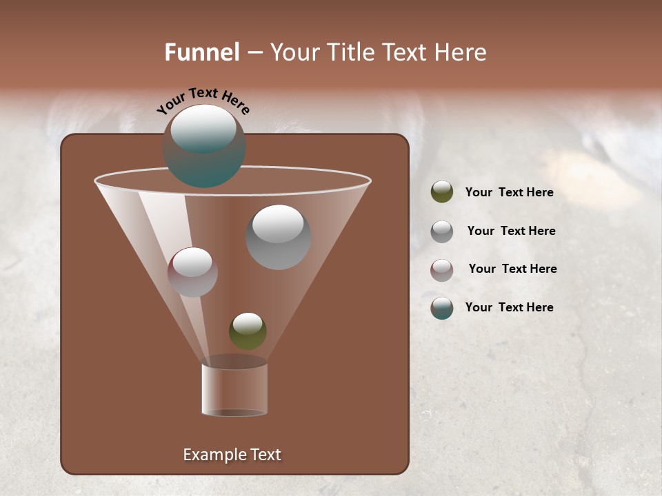 Black Down Indoors PowerPoint Template