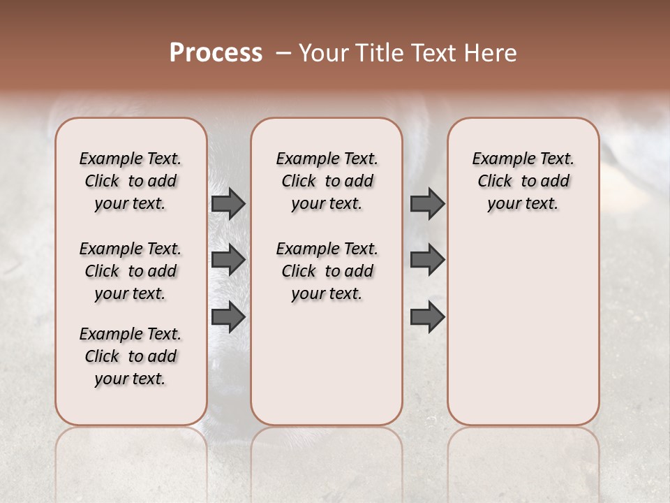Black Down Indoors PowerPoint Template