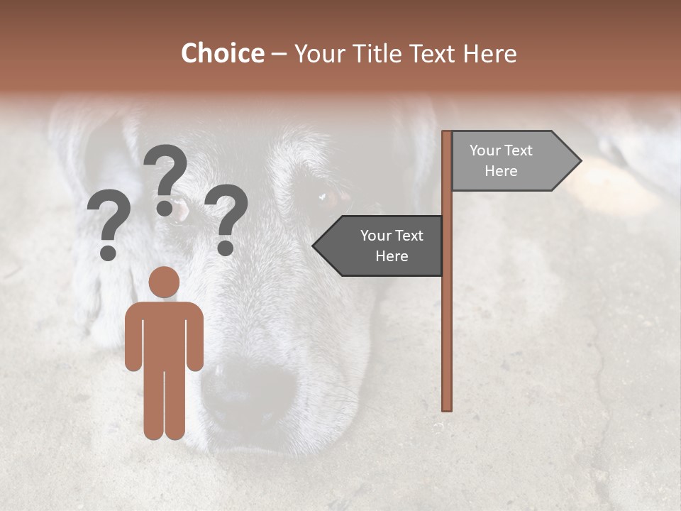 Black Down Indoors PowerPoint Template