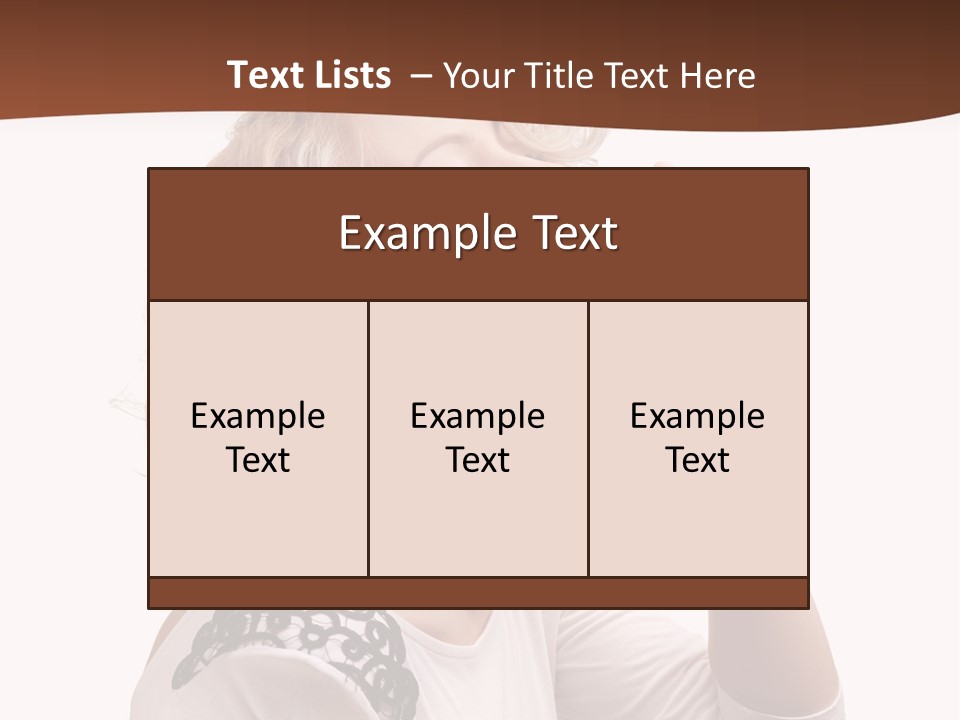 Businesswoman Shouting One PowerPoint Template
