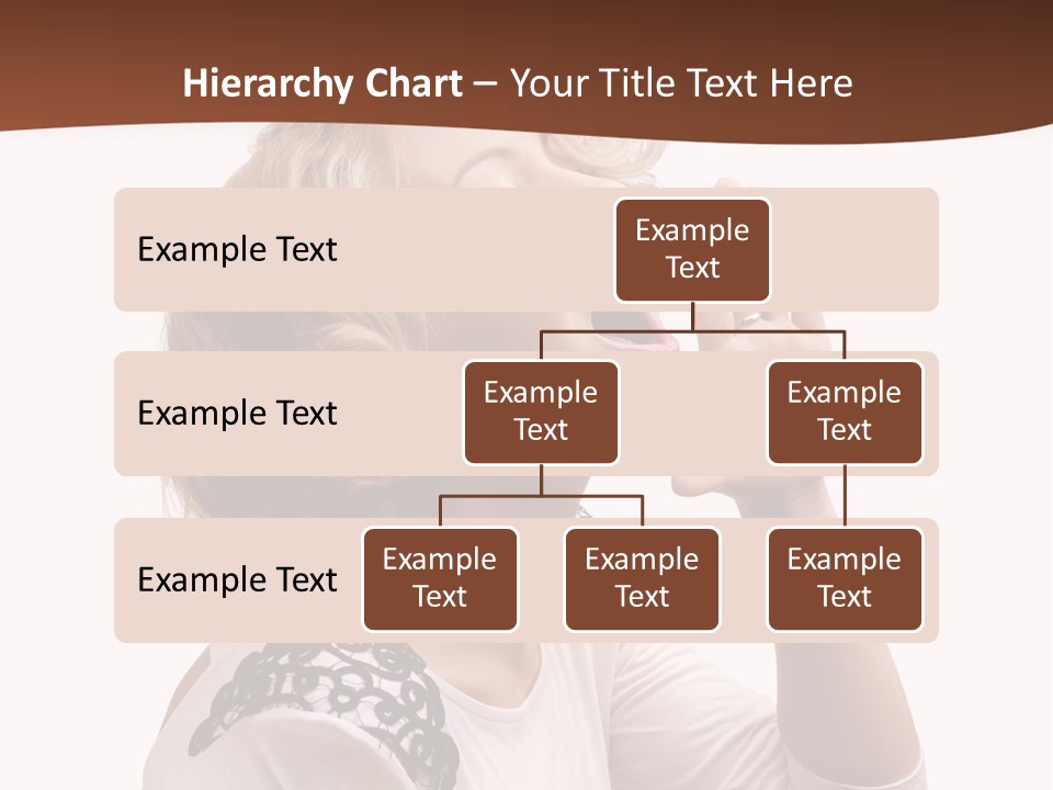 Businesswoman Shouting One PowerPoint Template