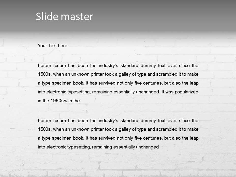 Abstracts Construction White PowerPoint Template